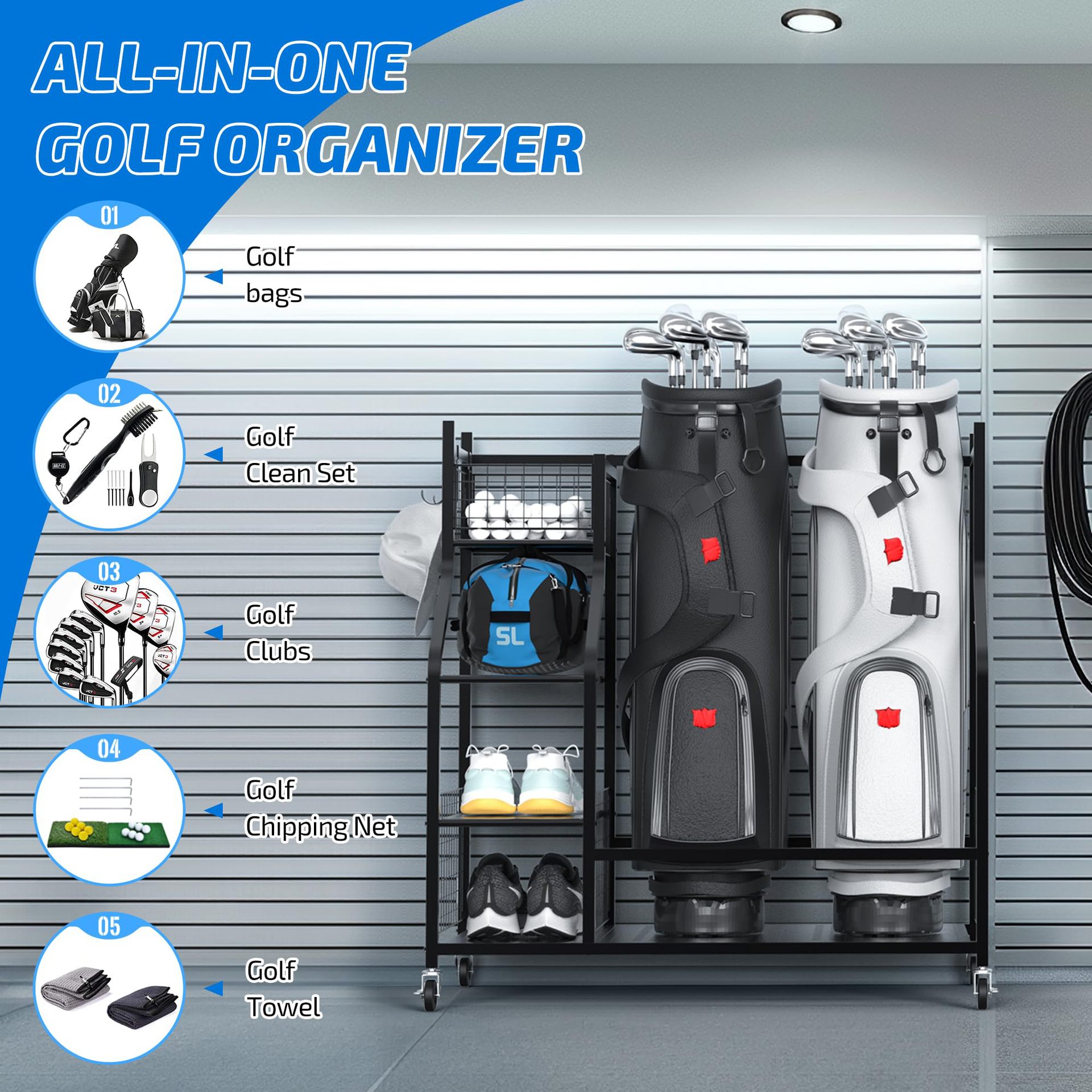 #Cross-border Standing Type Me - Golf Equipment Garage Storage review and price
