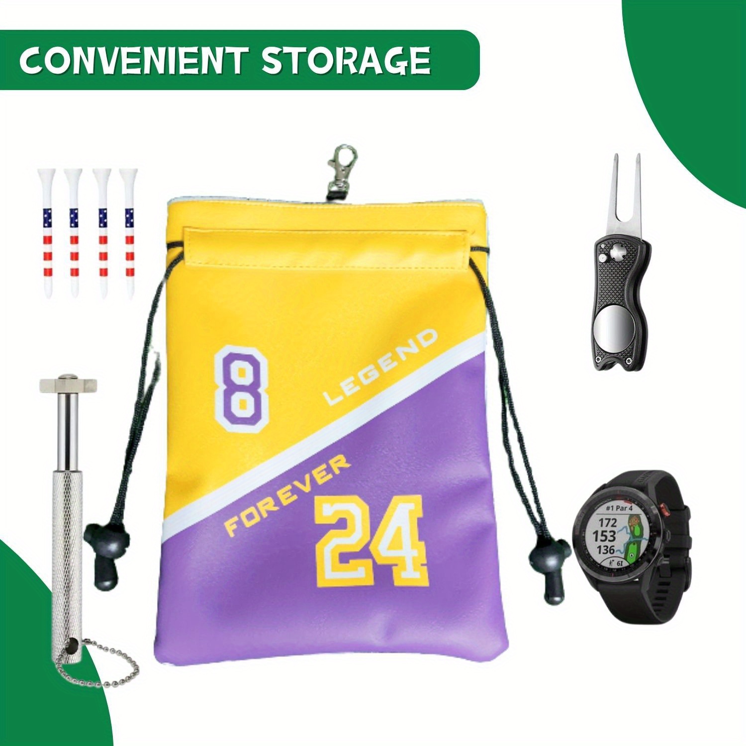 Funny Golf Valuables Pouch NO  - Golf Equipment Drawing review and price
