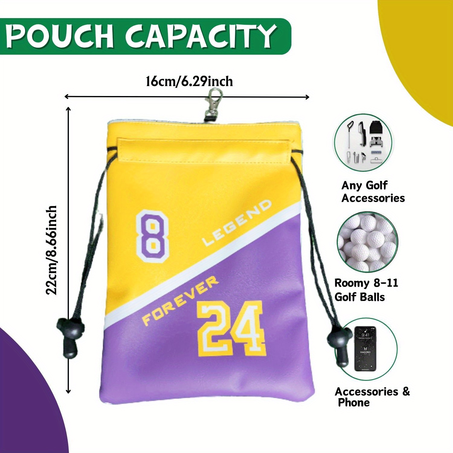 Funny Golf Valuables Pouch NO  - Golf Equipment Drawing review and price