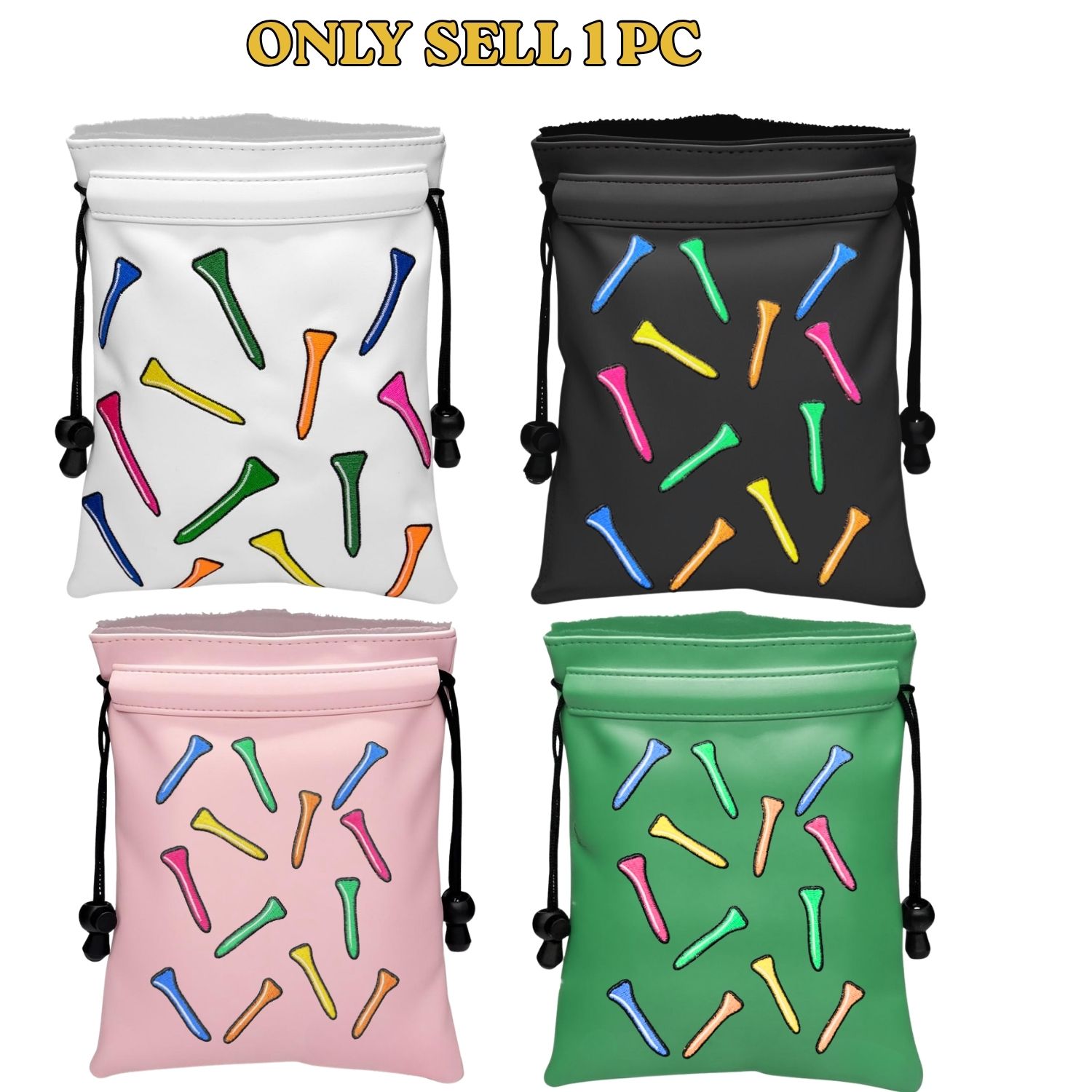 Funny Golf Valuables Pouch Gol - Golf Equipment Drawing review and price