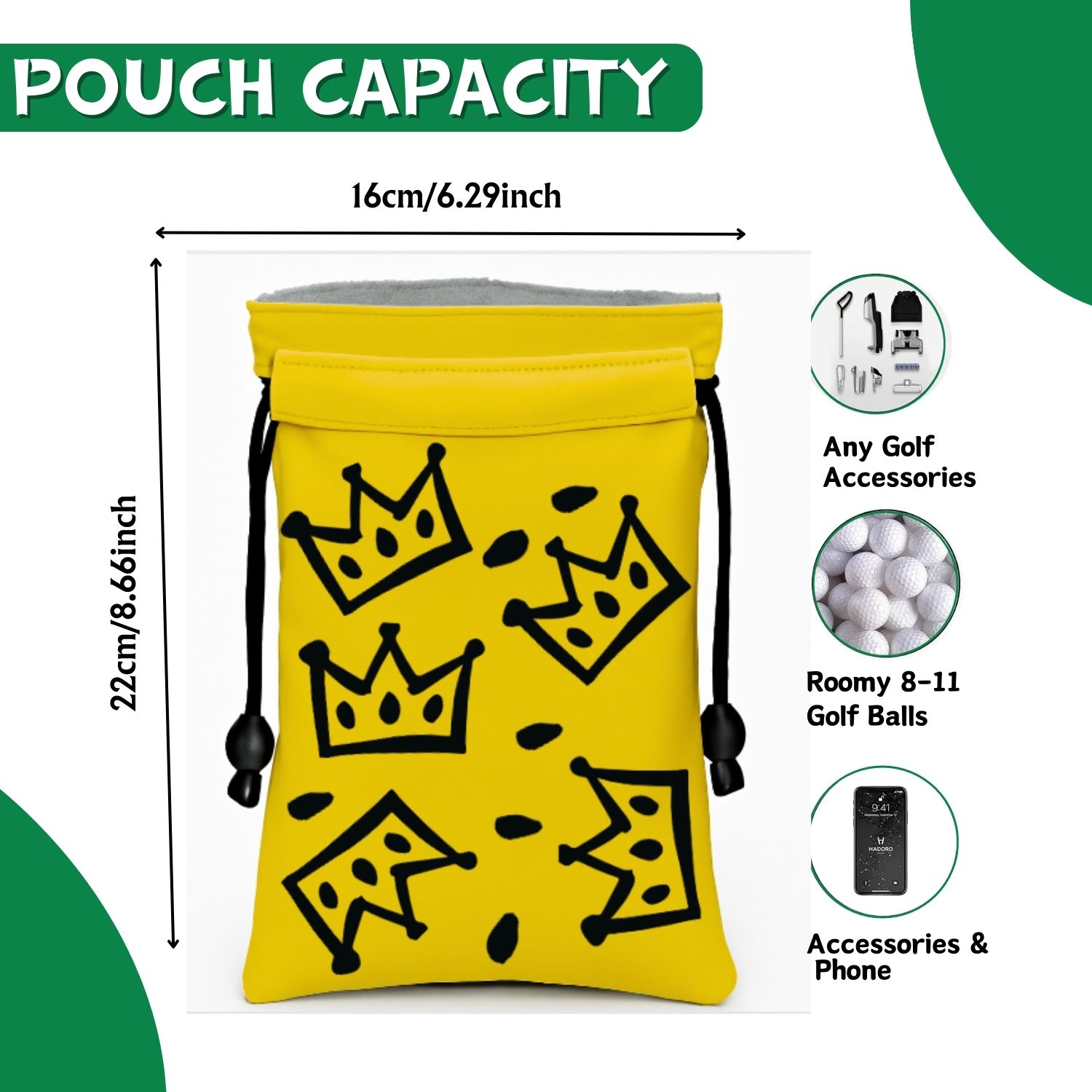 Crown Golf Valuable Item Bag,  - Golf Equipment Drawing review and price