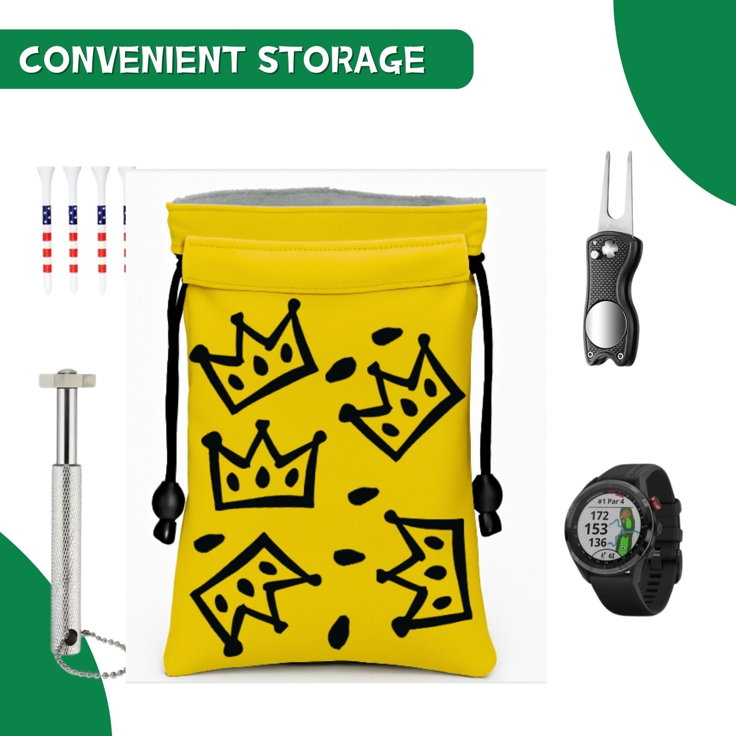 Crown Golf Valuable Item Bag,  - Golf Equipment Drawing review and price