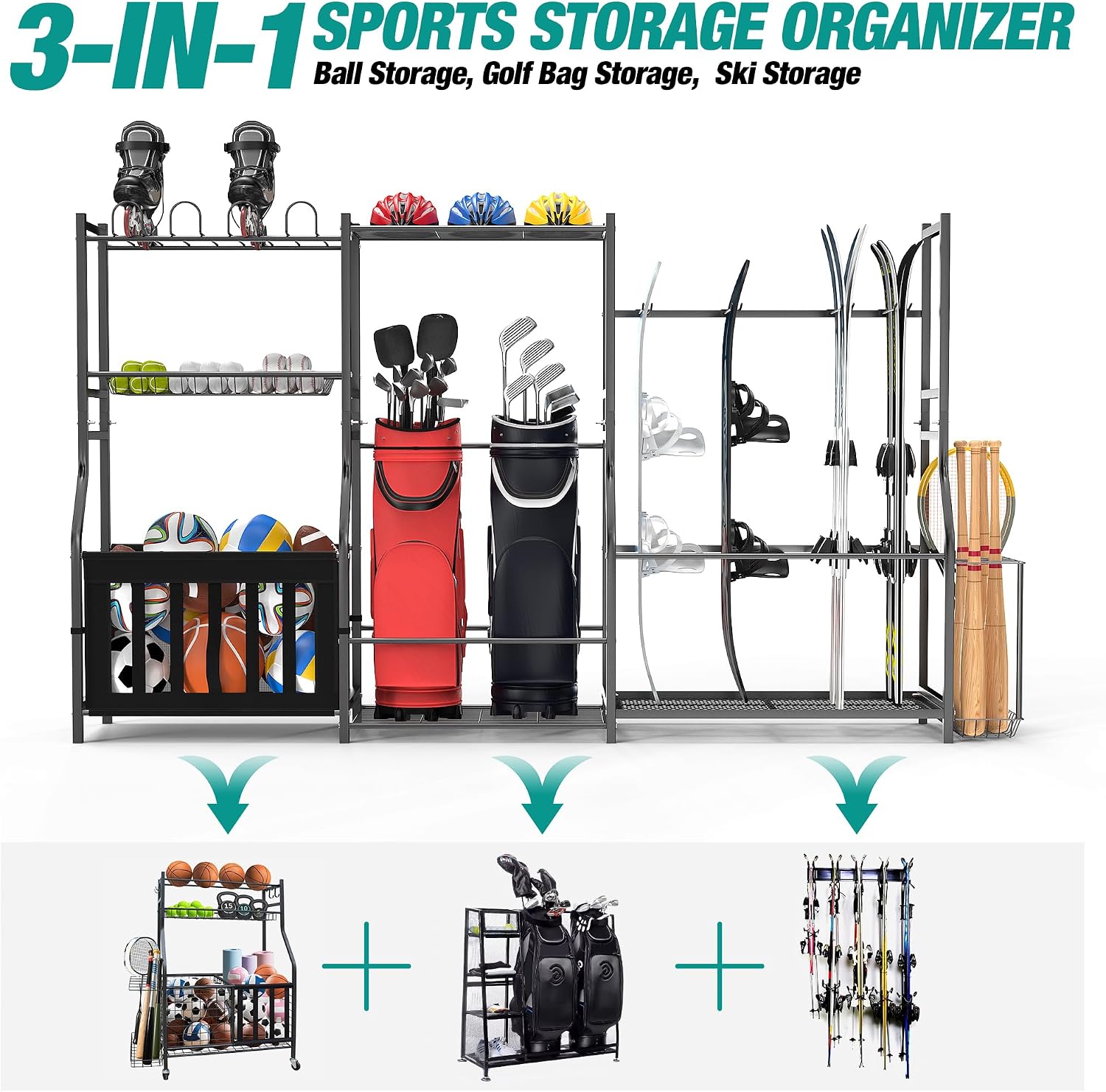 Sports Equipment Organizer Gol - Golf Equipment Garage Storage review and price