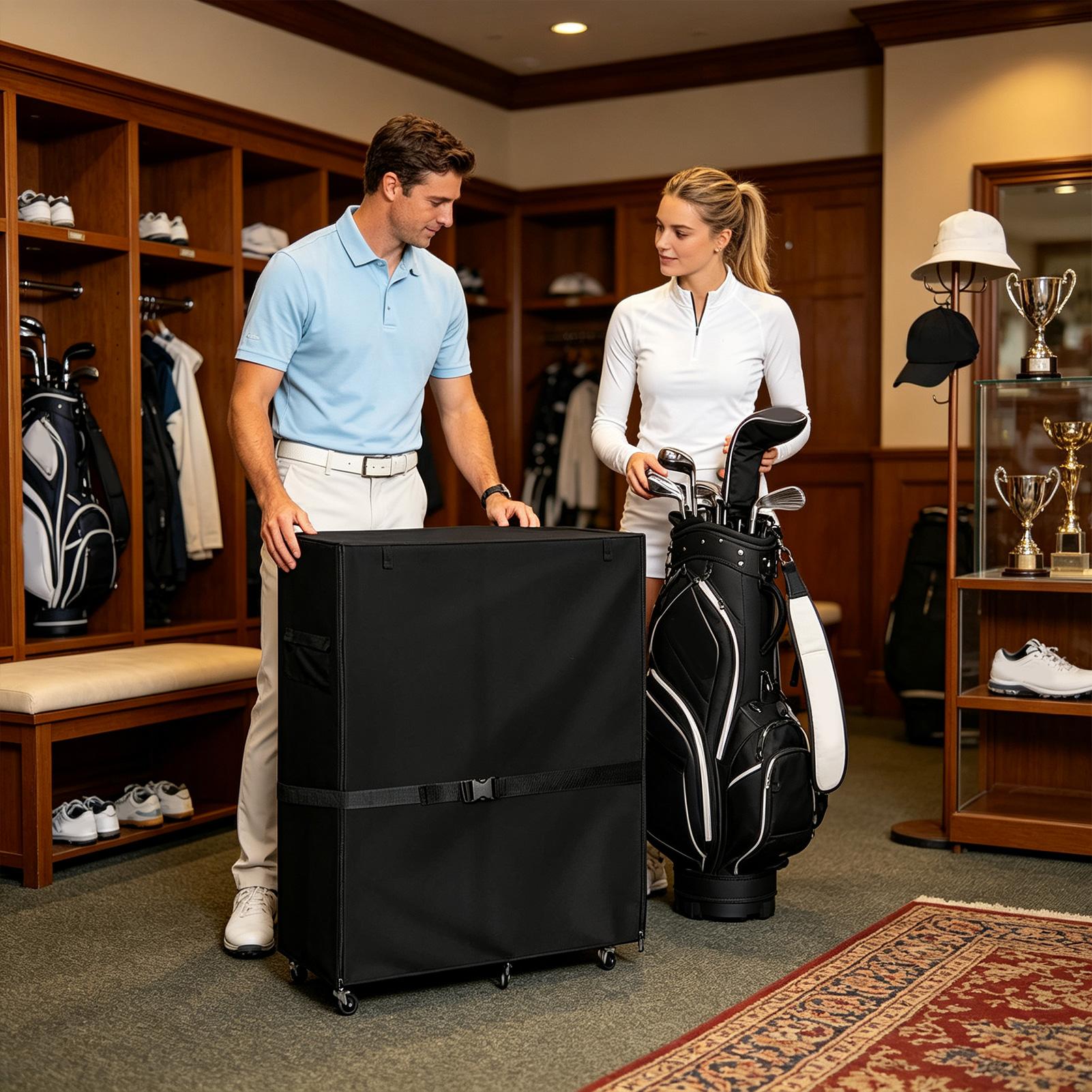 Golf Bag Dust Cover Oxford Wat - Golf Equipment Garage Storage review and price