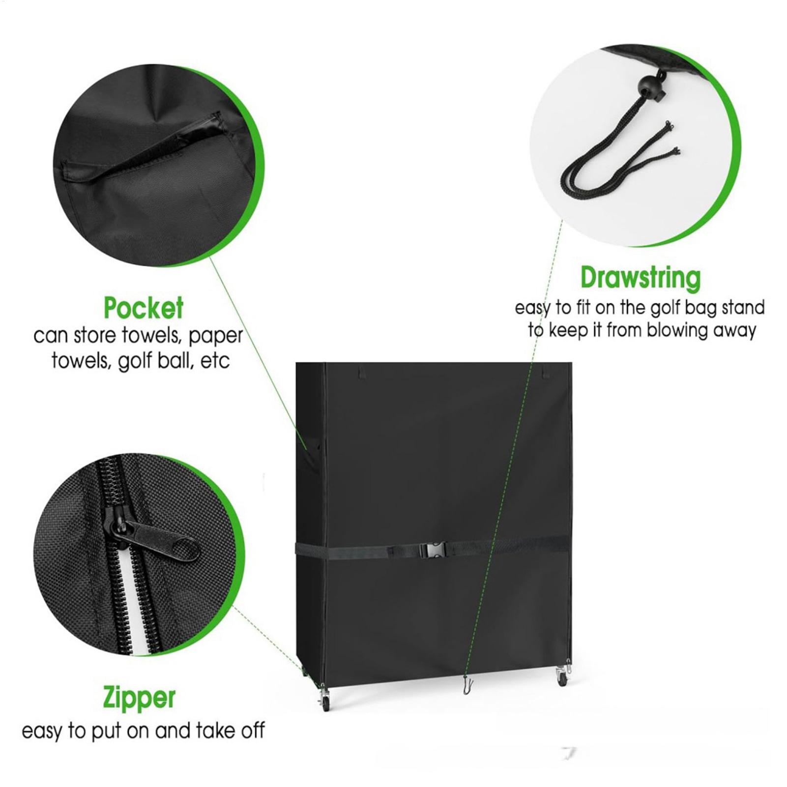 Golf Bag Dust Cover Oxford Wat - Golf Equipment Garage Storage review and price