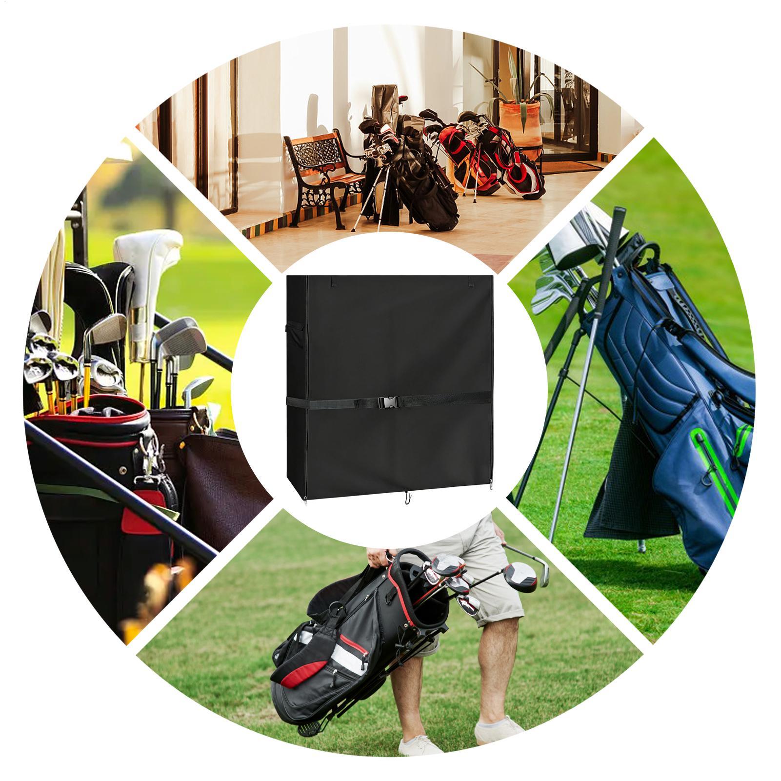 Golf Bag Stand Covers Oxford W - Golf Equipment Garage Storage review and price