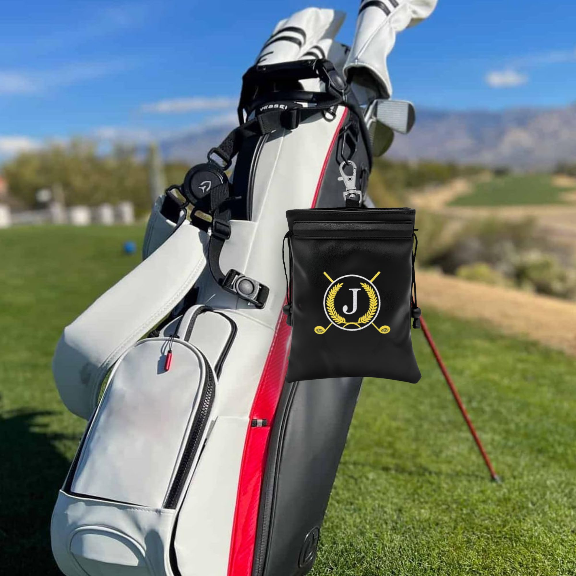 Funny Golf Valuables Pouch wit - Golf Equipment Drawing review and price