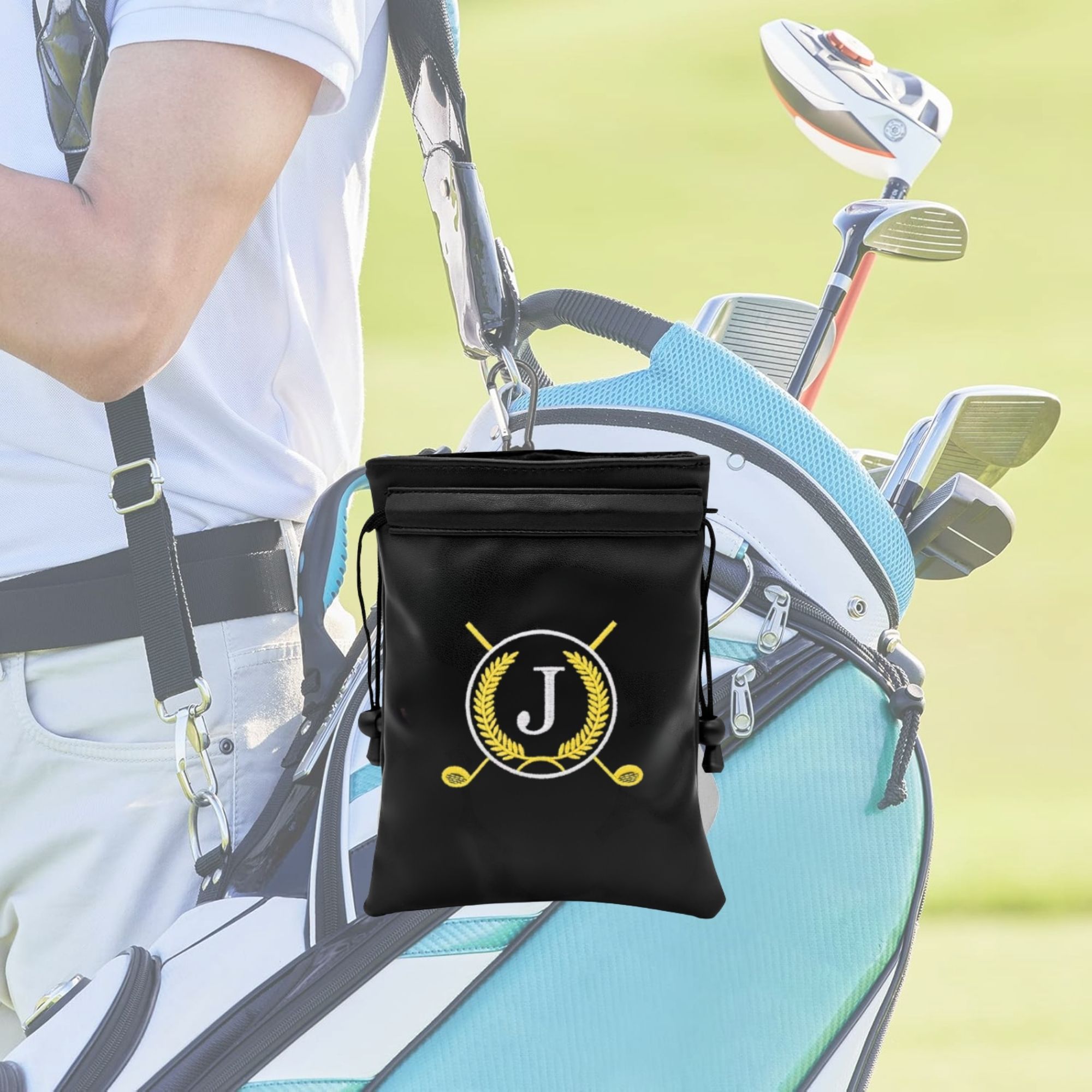 Funny Golf Valuables Pouch wit - Golf Equipment Drawing review and price