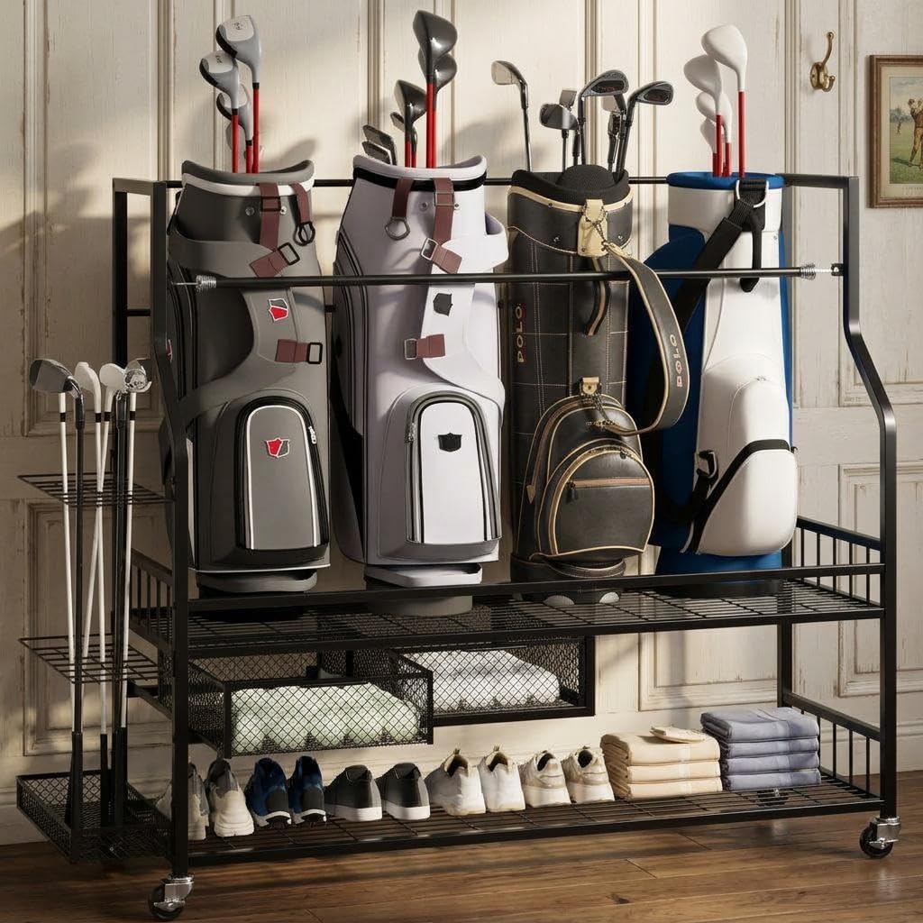Golf Bag Storage Garage Organi - Golf Equipment Garage Storage review and price