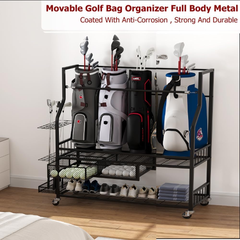 Golf Bag Storage Garage Organi - Golf Equipment Garage Storage review and price